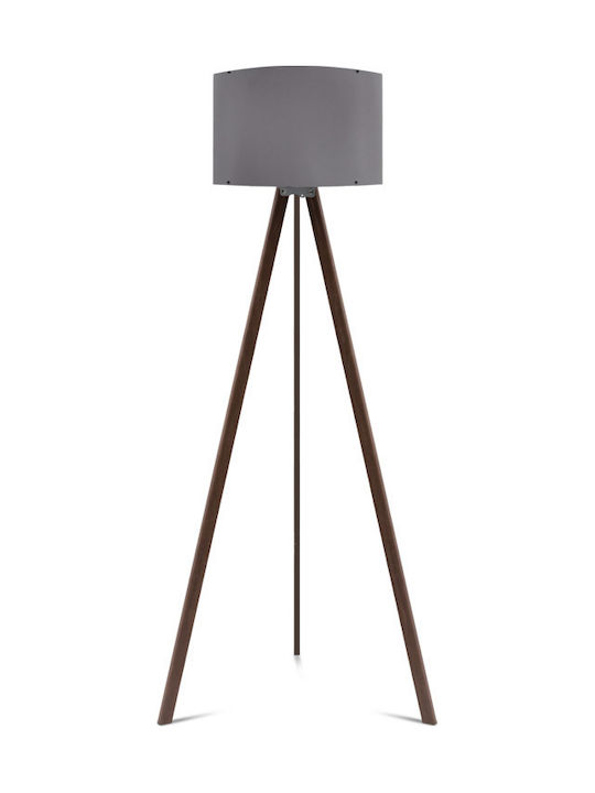 Homeplus Capriccio Floor Lamp H140xW40cm. with Socket for Bulb E27 Gray