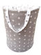 BabyCute Children's Storage Basket made of Fabric Stars Gray 40cm 1pcs