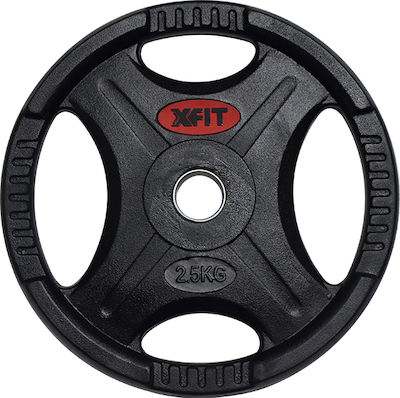 X-FIT Lux 39000 Set of Plates Rubber 1 x 2.5kg Ø28mm with Handles