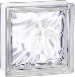 Glass block cloud Czech Republic colorless 19x19cm