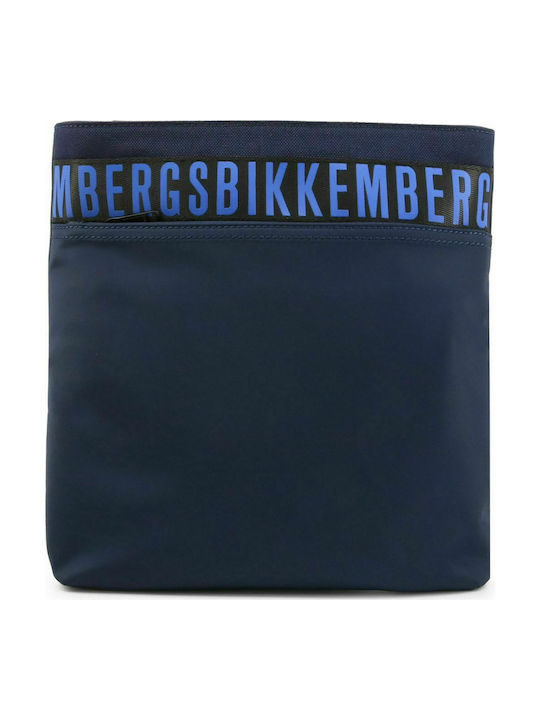 Bikkembergs Men's Bag Shoulder / Crossbody Navy Blue E2APME800022F96