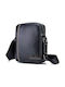 Bull Captain DJB-228 Leder Herrentasche Schulter / Crossbody Schwarz DJB228