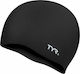 Tyr Wrinkle-Free Silicone Adults Swimming Cap Black