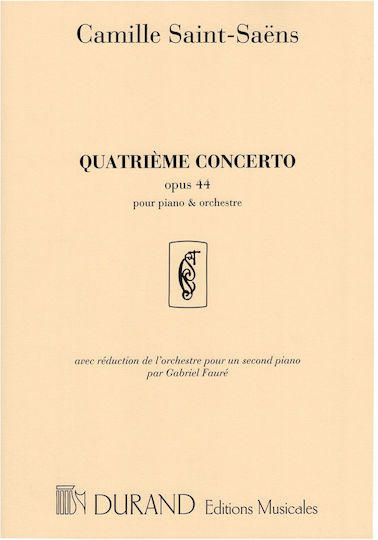 Durand Saint-Saens - Concerto N.4 Op.44 Παρτιτούρα για Πιάνο