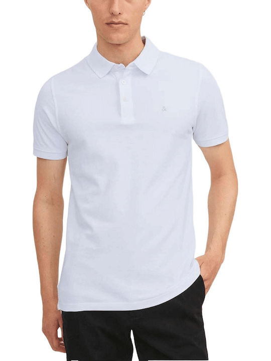 Jack & Jones Tricou Polo Alb Alb