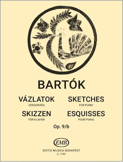 Editio Musica Budapest Bela Bartok - Esquisses Op.9b