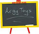 Argy Toys Schwarzes Brett Boden 40x40cm