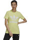 Adidas Women's Athletic T-shirt Yellow