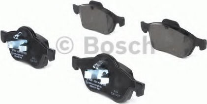Bosch Σετ Τακάκια Εμπρός 2τμχ για Fiat 130 Mazda 2 Skoda 130 Renault