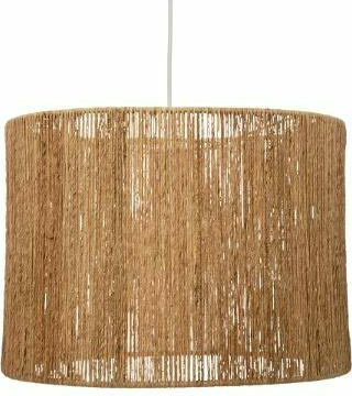Pendant Light Beige with Rope for Socket E27 38x32.5cm