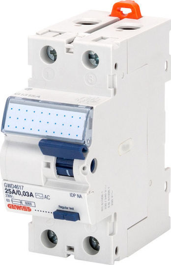 Aca Ρελέ Ράγας Διαρροής 40A Διπολικό 2X40A 30mA