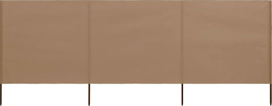 vidaXL Fabric Fence Panel in Brown Color 80cm x 4.0m