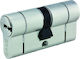 Hugo Locks Κύλινδρος Κλειδαριάς Ασφαλείας GR 3.5S 60mm (30-30) με 5 Κλειδιά Ασημί