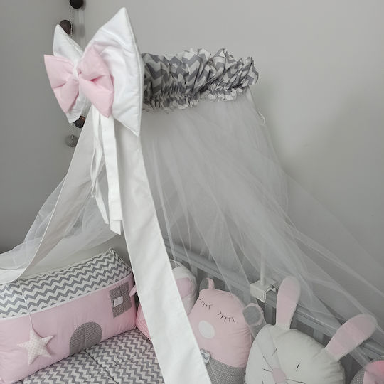 Baby Star Кошара За Количка от Тюл 7231-P Розов 520x180см.
