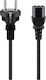 Goobay Schuko - IEC C13 Cable 1.5m Μαύρο 68605
