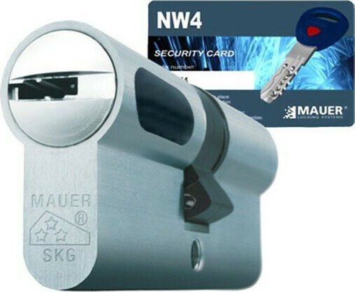 Mauer Цилиндър за ключалка Сигурност New Wave 4 80мм (30-50) Сребрист