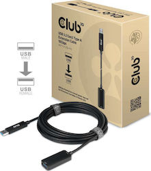 Club3D USB 3.1 Cablu USB-A de sex masculin - USB-A femelă Negru 5m CAC-1411