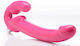 Strap U 7x Revolver Vibrating Strapless Strap-on Fără bretele Strap On cu Dildo 29cm cu vibrație în Culoare Roz
