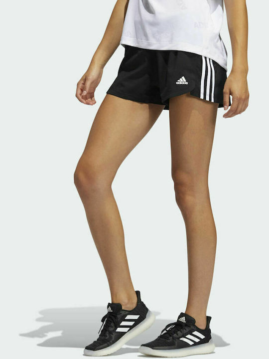 Adidas 3 Stripes Γυναικείο Αθλητικό Σορτς Μαύρο