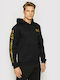 Emporio Armani Herren Sweatshirt mit Kapuze und Taschen Schwarz