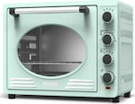 Turbotronic EV35 Retro Electric Countertop Oven 35lt without Burners Turquoise