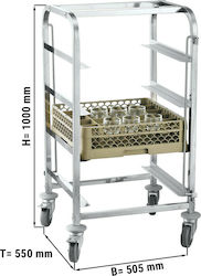 GGMgastro Commercial Kitchen Baskets Cart H100xW50.5xD55cm GKWH45