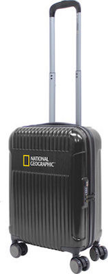 National Geographic Transit Cabin Travel Suitcase Hard Black with 4 Wheels Height 55cm.