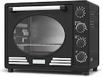 Turbotronic EV35 Retro Electric Countertop Oven 35lt without Burners Black