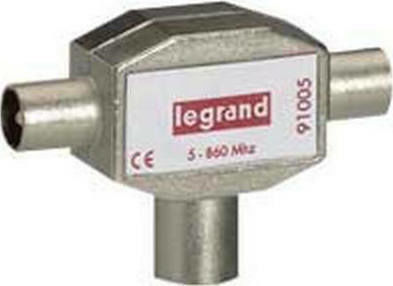 Legrand Διακλαδωτής TV 9,5mm 1 Είσοδο Θυληκό 91005