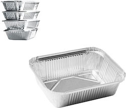 Food Pack Aluminiumbehälter Rechteckig Νο220 (4Stück) Food Pack Aluminiumbehälter Rechteckig Νο220 (4Stück)