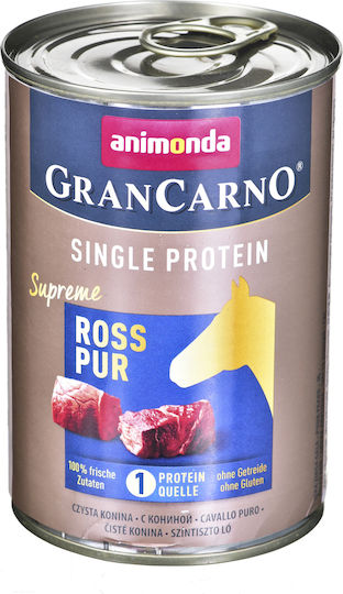 Animonda Grancarno Single Protein Υγρή Τροφή Σκύλων σε Κονσέρβα με Κρέας χωρίς Σιτηρά & Γλουτένη 400gr