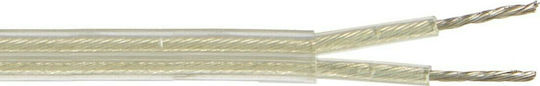 VK Lighting Netzkabel mit Kabeleigenschaften 2x0.75mm² Transparent 1m Flexibel