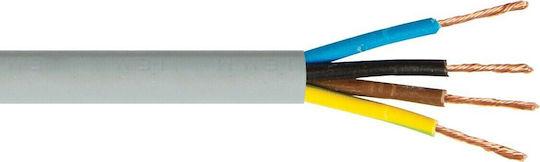 VK Lighting Power Cord with Cable Properties 4x0.5mm² in Gray Color 1m Flexible