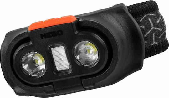 Nebo Rechargeable Headlamp LED IPX4 with Maximum Brightness 1000lm Einstein Black