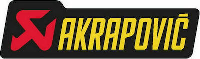 Akrapovic Decorative Stickers Αυτοκόλλητο Αλουμινίου Heatproof για Εξατμίσεις Red