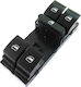 Carner Car Window Switch for Seat Altea / Ibiza / Leon / Toledo / Alhambra Volkswagen Caddy / Touran / Golf / Passat / Jetta / Polo / Amarok / Tiguan / Touareg / Eos Black