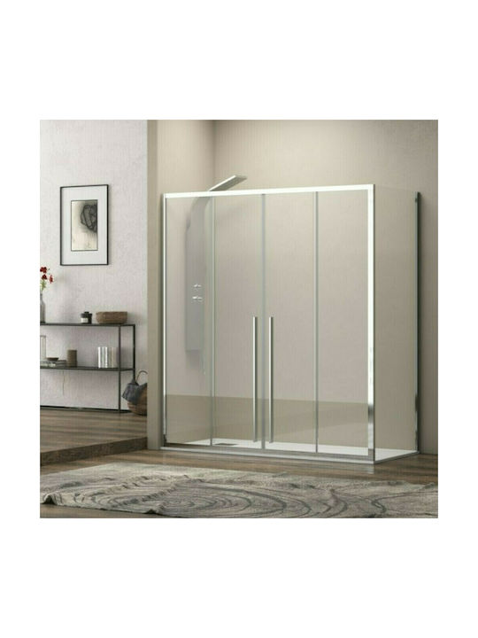 Karag Elysium 600 LS-10 Καμπίνα Ντουζιέρας με Συρόμενη Πόρτα 190x90x200cm Clear Glass