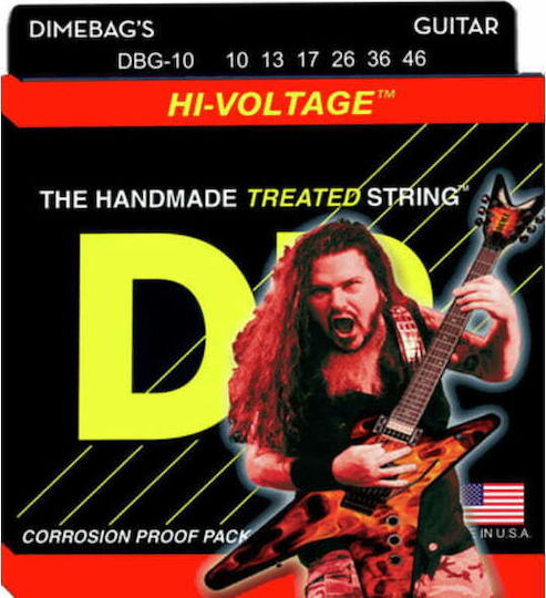 DR Dimebag Hi-Voltage Σετ Χορδών Nickel Plated Steel Ηλεκτρικής Κιθάρας Medium