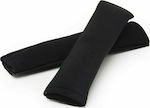 Guard Set of 2pcs Car Seat Belt Pads Black Canvas