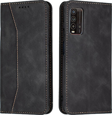 Bodycell PU Leather Wallet Δερματίνης Μαύρο (Redmi 9T)