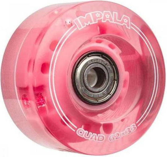 Impala Roți Skateboard 62mm Roți luminoase 4 bucăți roz, 62mm