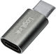 LogiLink Konverter USB-C männlich zu Micro-USB männlich Silber 1Stück AU0041