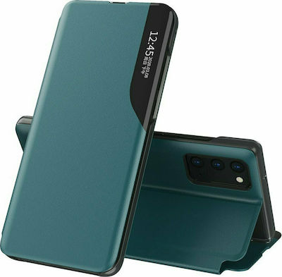 Hurtel Eco Leather View Carte Piele artificială Verde (Galaxy A72)