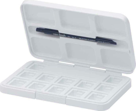 Royal Talens Van Gogh Plastic Paint Palette 12 Watercolor Cubes Case 1pcs