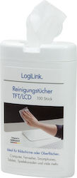 LogiLink Bildschirmreiniger Reinigungstücher TFT LCD & Plasma 100 Stück