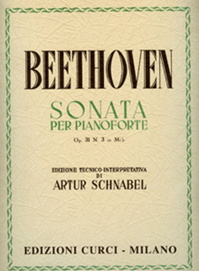 Curci Beethoven - Sonata Op.31 N 3 Παρτιτούρα για Πιάνο