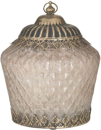 Inart Dekorative Lampe Laterna Gold