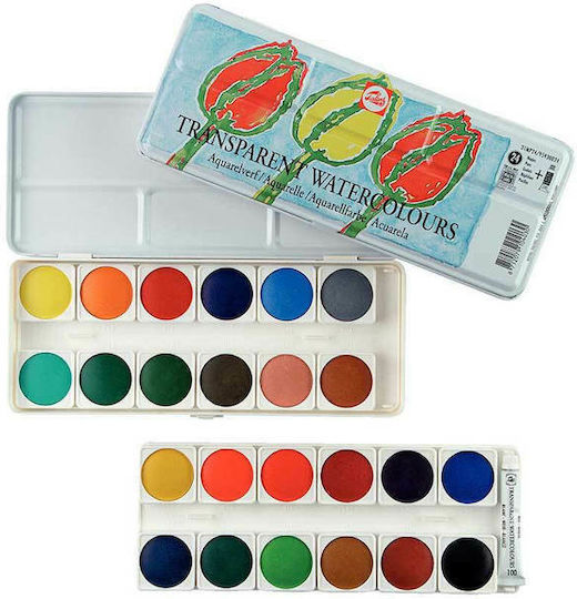Royal Talens Transparent Watercolours Set of Watercolours Multicolored 24pcs