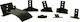 Hermes Legs for Roof Bars Kit T42 for Car Roof Bars 4pcs