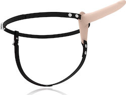 Fetish Submissive Silicone Strap On Harness με Dildo 15cm στο χρώμα του δέρματος
